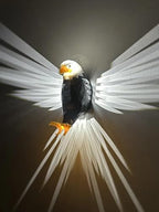 3D Eagle Wall Light | Patriotic LED Lamp | PETG Material | Warm White Illumination