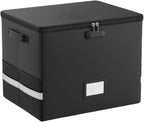 Fireproof Record Storage Case – Waterproof Organizer for 150+ 12-Inch Records – Arcion