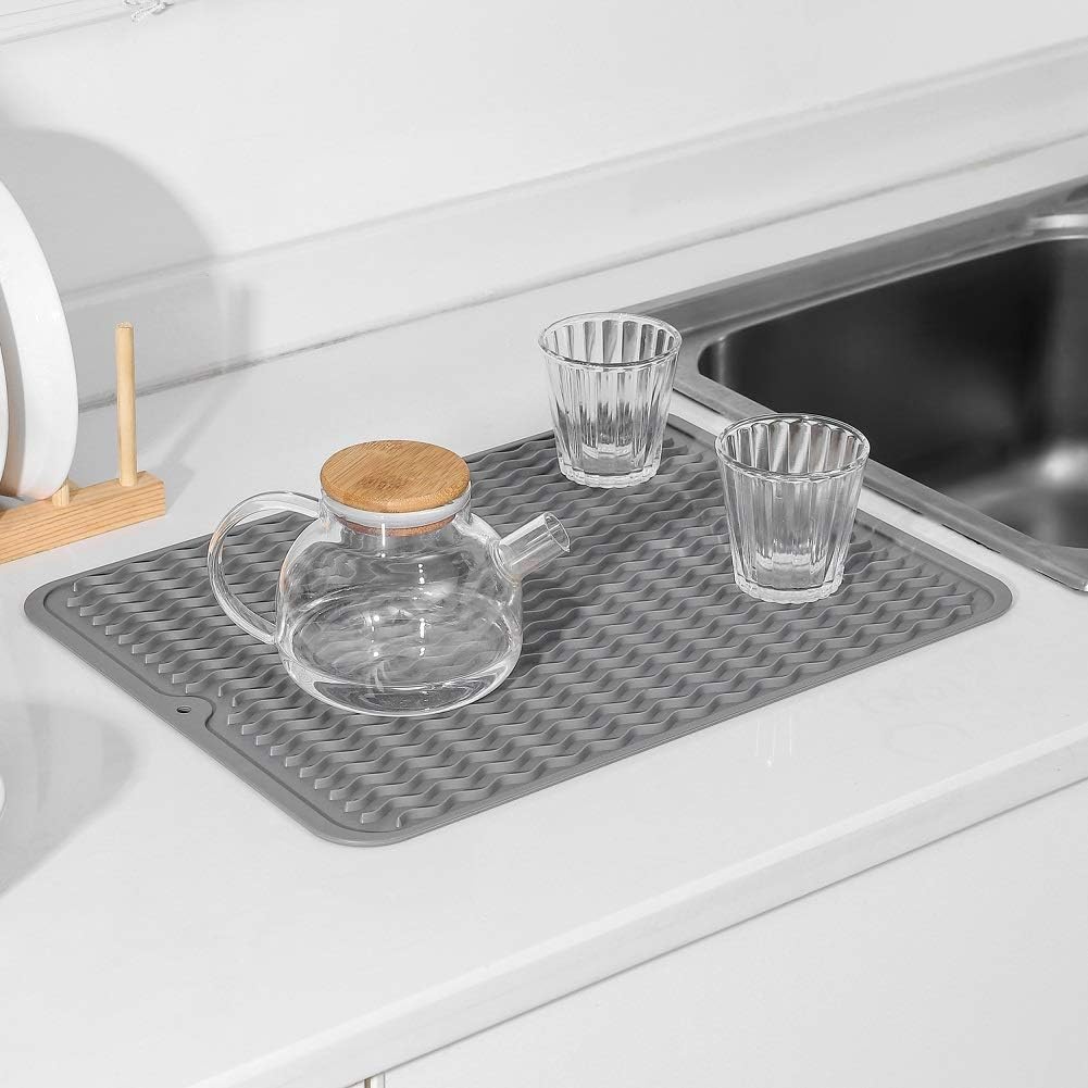 KÜCHENWELLA Silicone Kitchen Mat | Heat Resistant & Non-Slip | Dish Mat, Refrigerator & Drawer Liner | BPA-Free & Easy to Clean