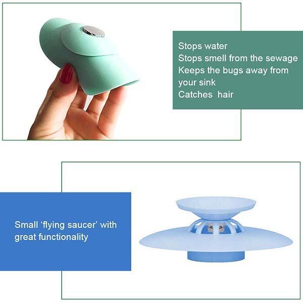 Sink and Tub Drain Stopper With Strainer