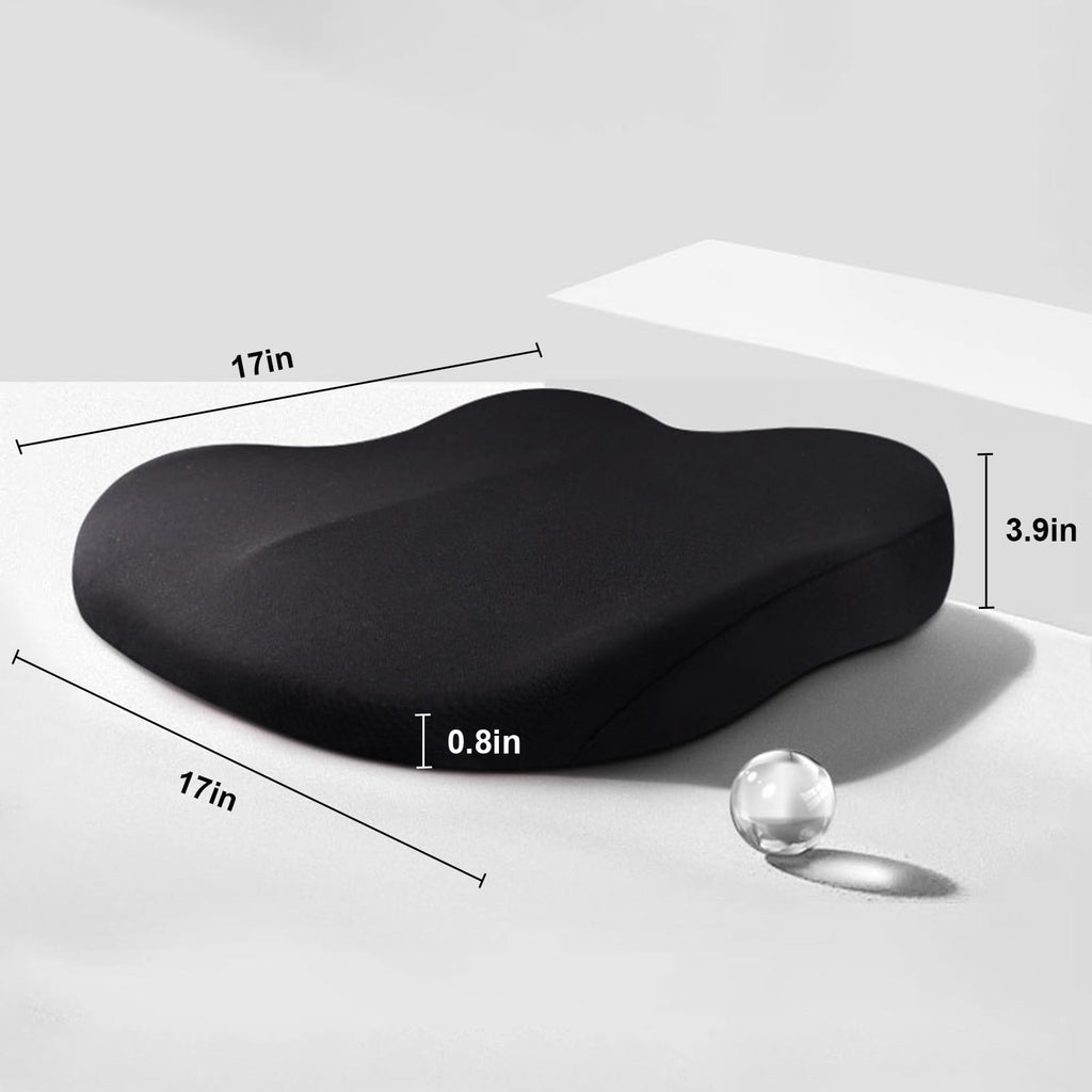 ZitComfort Ergonomic Seat Booster Cushion for Car & Office – Better Seat Height and Posture