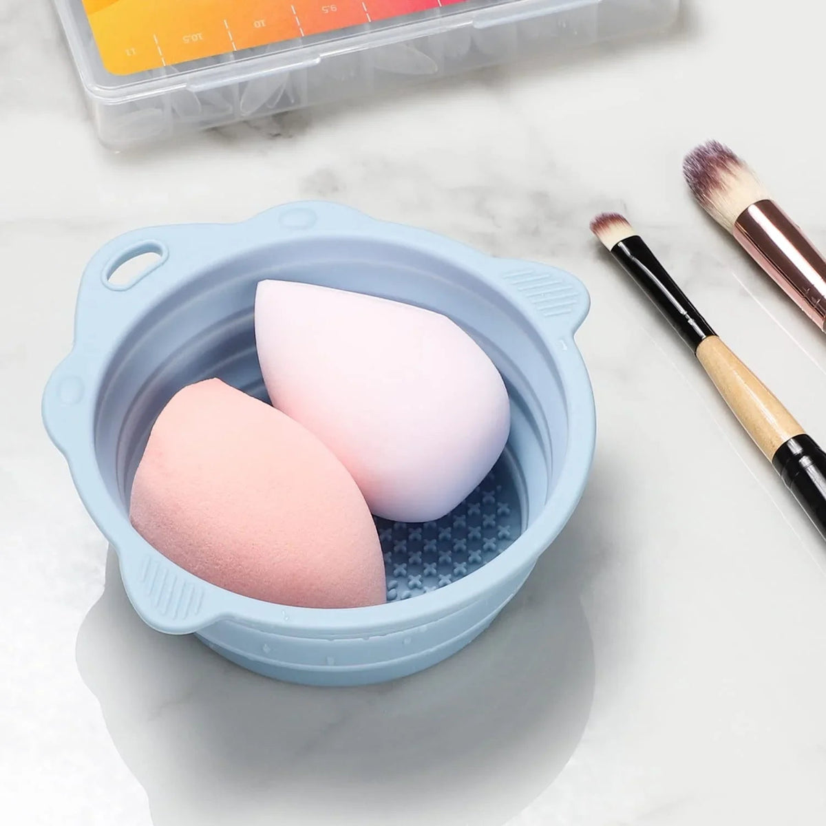 Foldable Silicone Brush Cleaning Bowl