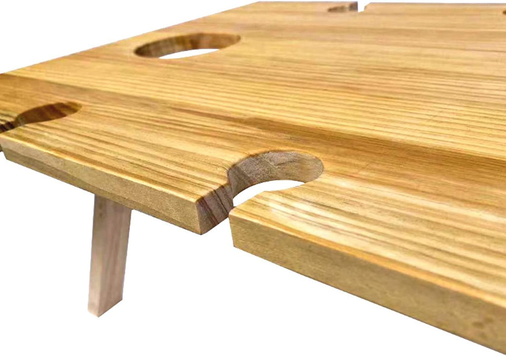 Mobile Wooden Wine Rack with Top