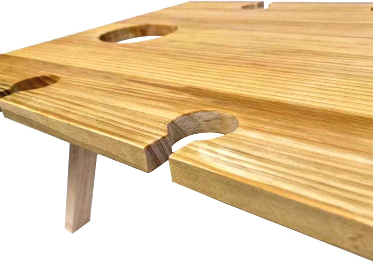 Mobile Wooden Wine Rack with Top