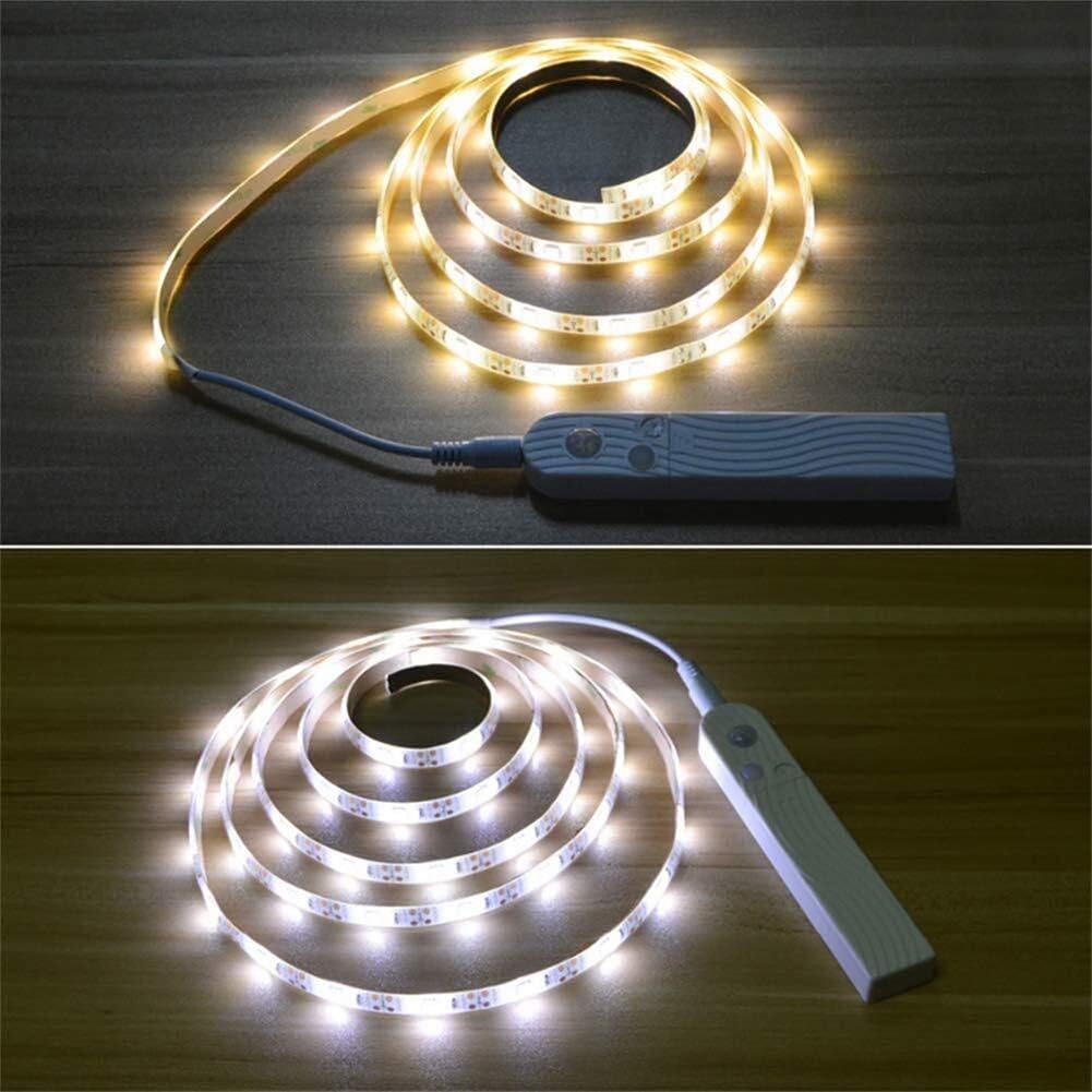 LED light strip with remote control – 2 meters flexible strip for decorative lighting in cabinets and shelves