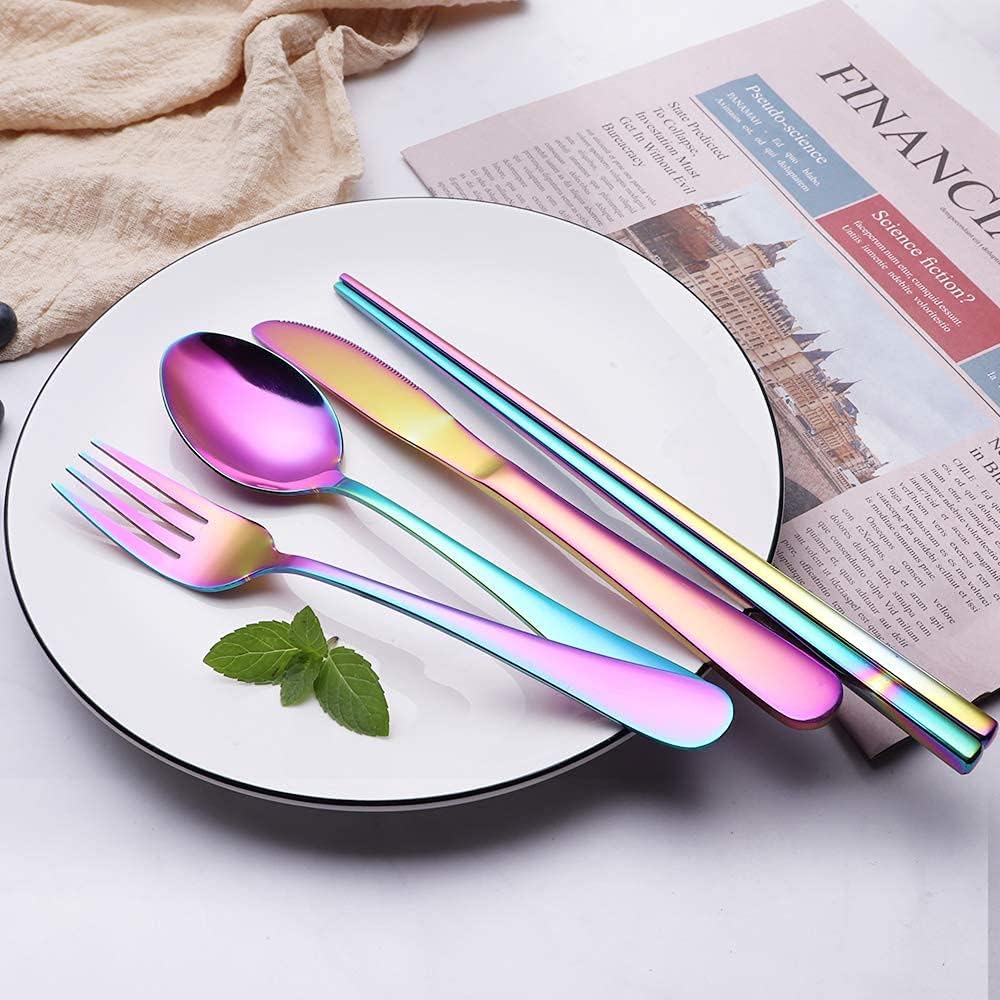 Cutlery Set GoCutlery | 4-piece for on the go | Stainless Steel & BPA-free | With Transport Case