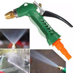 Adjustable high-pressure garden hose nozzle with copper head