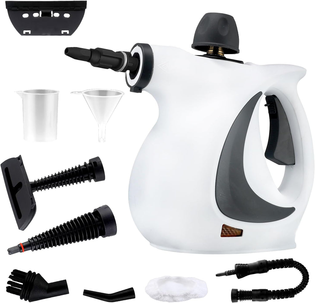 High-Pressure Handheld Steam Cleaner with 9-Piece Accessory Kit – Valtira