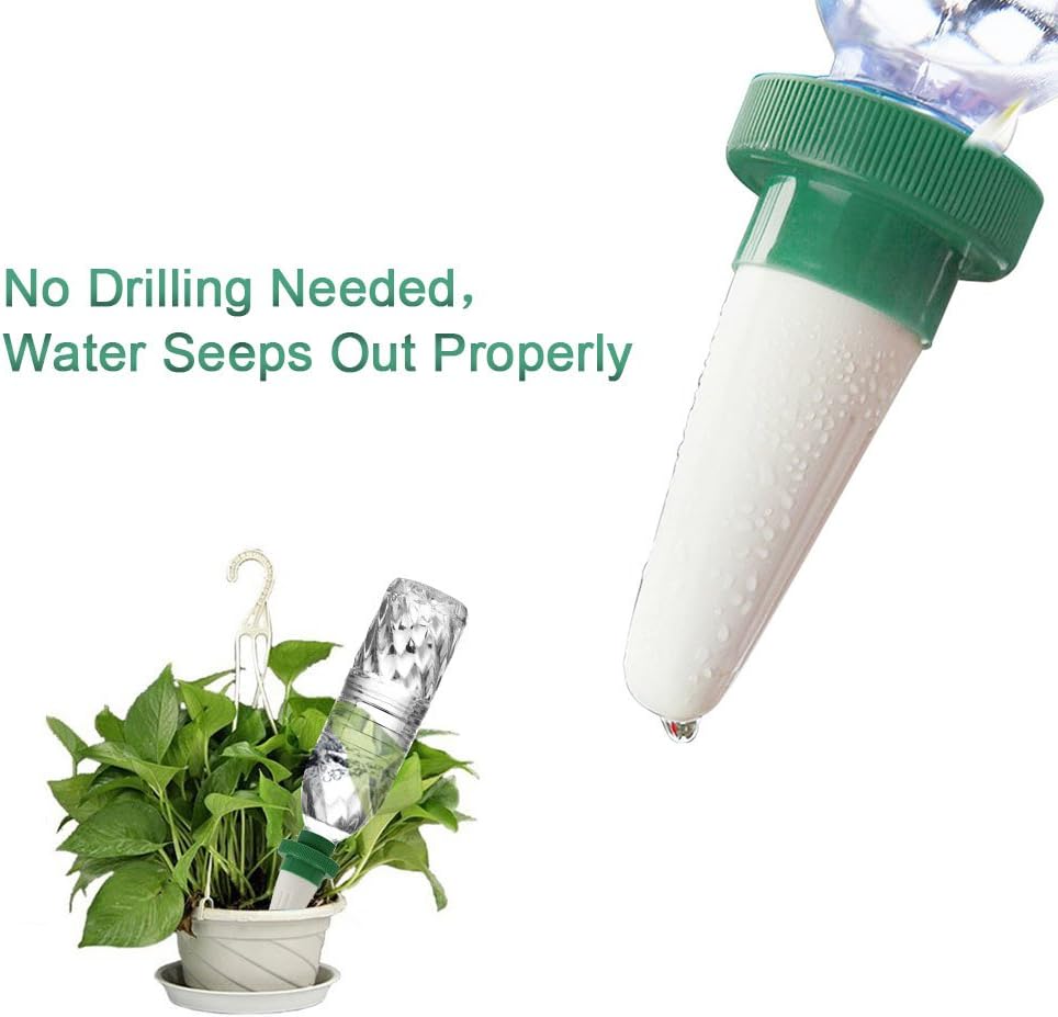 Self-watering spikes for plants – Automatic drip tips for bottles