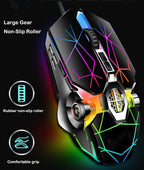 87-Key Mechanical Gaming Keyboard RGB Backlit Blue Switch