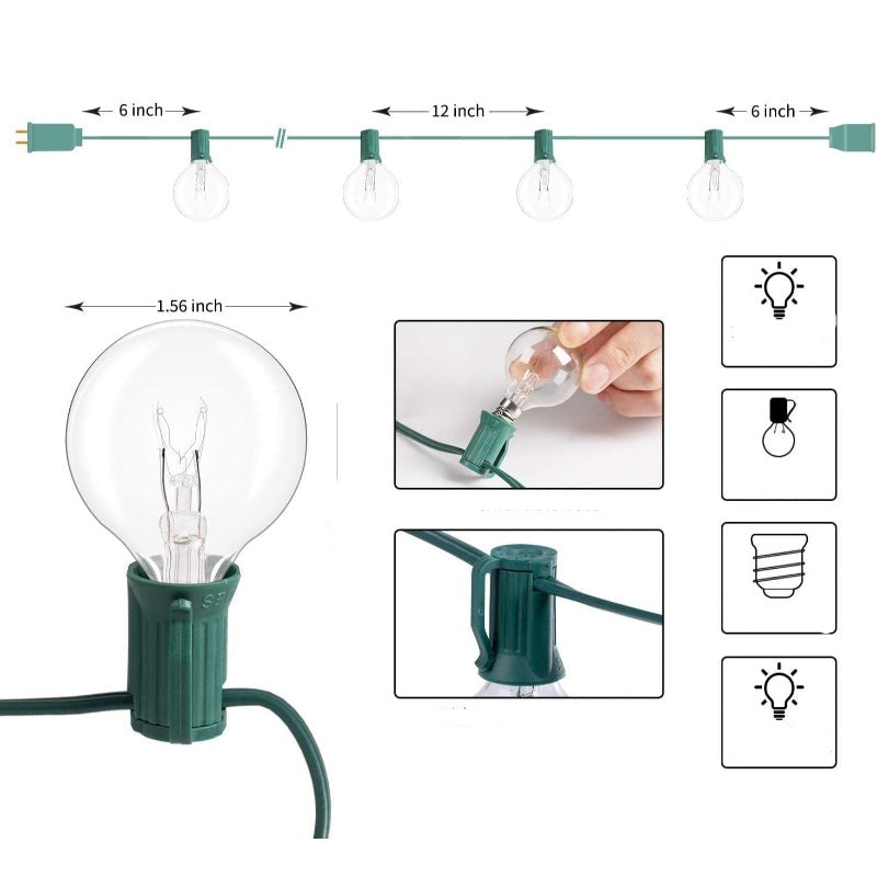 Royaleva Outdoor Dimmable String Lights - 20 ft LED Ambient Lighting
