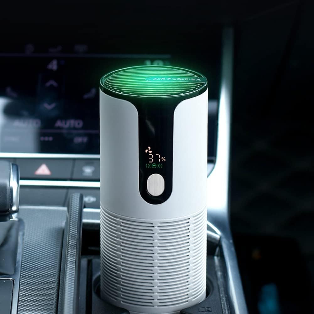 Portable Cleaner Purifier – USB Rechargeable Air Freshener with Activated Carbon & Aromatherapy