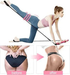Portable Pilates training device with resistance bands