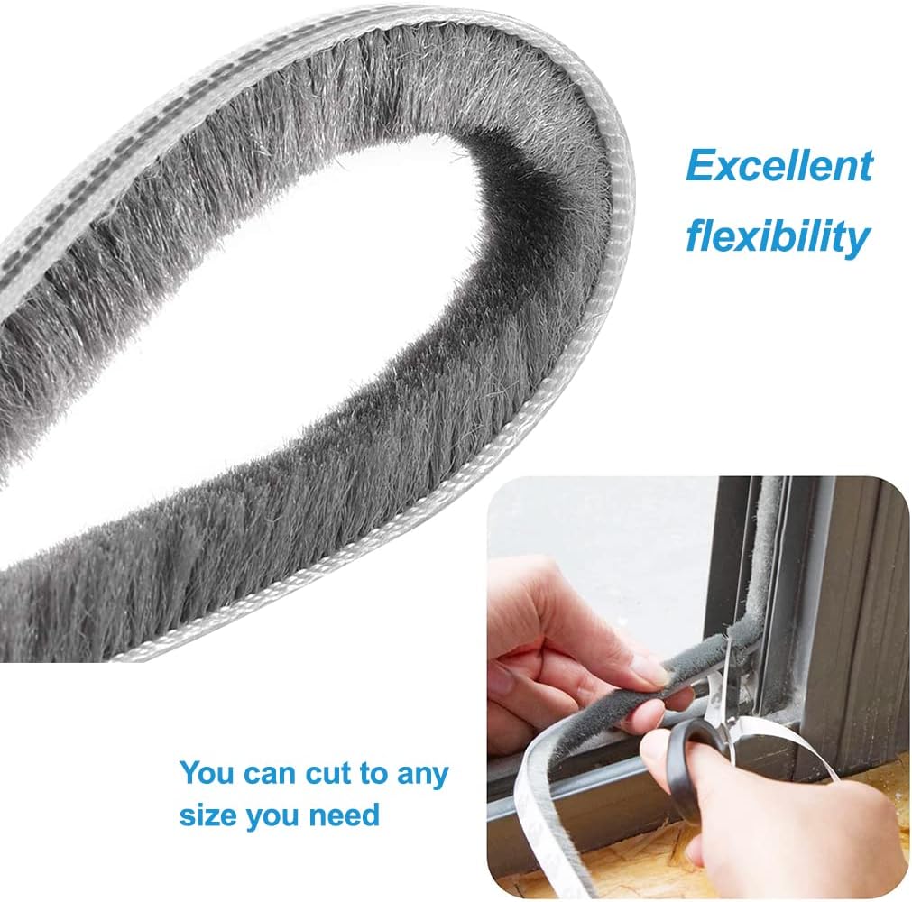 Brush seal, door seal, self-adhesive door seal