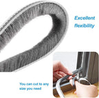 Brush seal, door seal, self-adhesive door seal