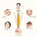 GildedGlow Luxe Face Massage Roller | Revitalize your skin with an electric massage tool with 24K gold for a radiant complexion