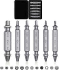 Universal Screw Extractor Set with Dual-Ended Bits