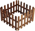 Decorative wooden garden fence for flower beds and outdoor areas
