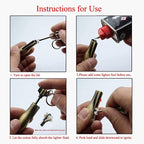 Survivor Flame Permanent Outdoor Lighter – Waterproof Refillable Magnesium Match