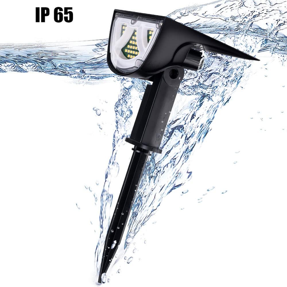 Solar LED Spotlight – Outdoor lighting with solar panel for garden and pathways