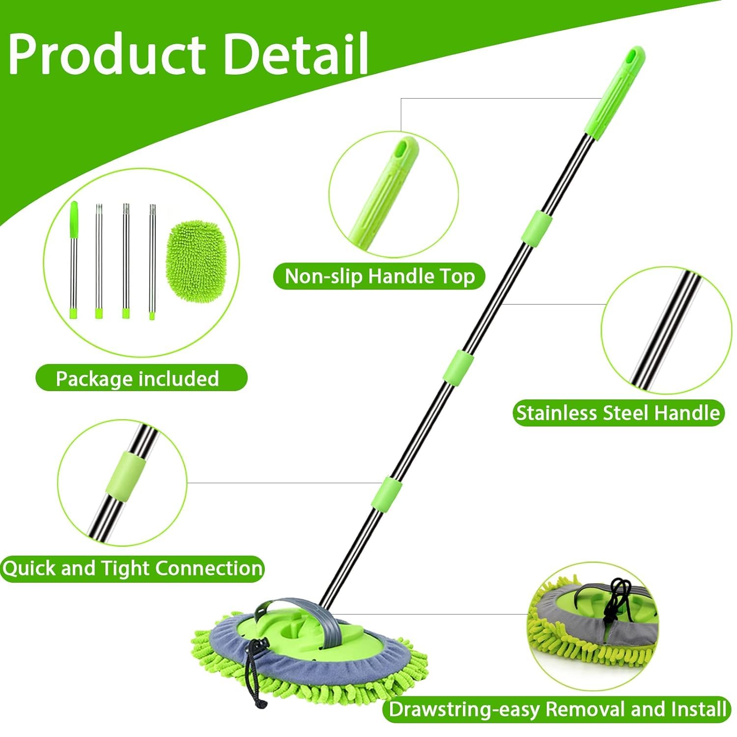 Multi-Function Telescopic Auto Cleaning Brush