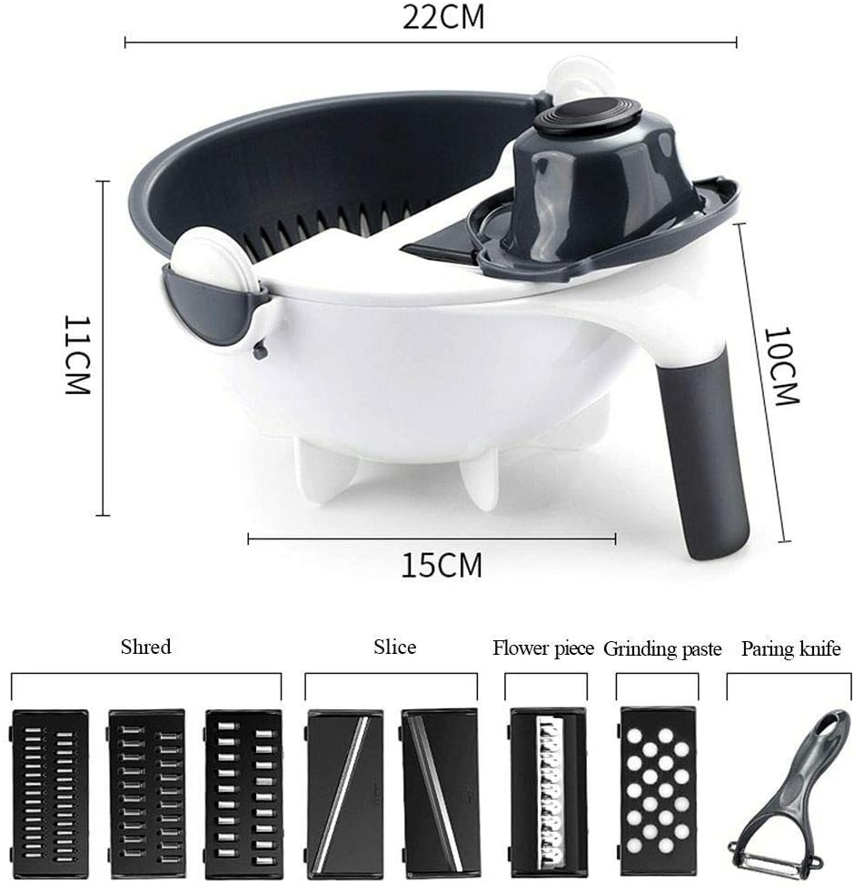 MagicChef - Multifunctional 9-in-1 Vegetable Slicer and Chopper