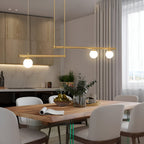 Nordic Glass Linear Luxury Pendant Lamp