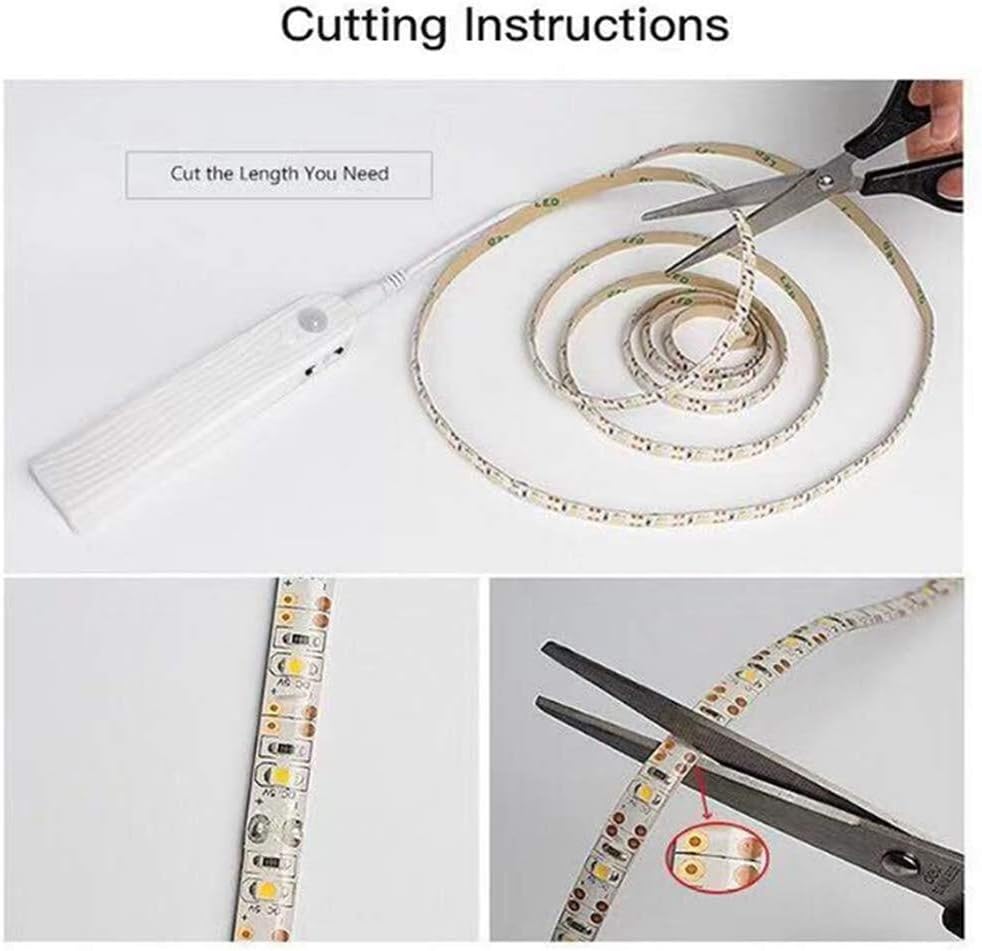 LED light strip with remote control – 2 meters flexible strip for decorative lighting in cabinets and shelves