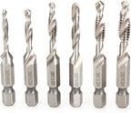 Screwdriver, 6.35 mm (1/4") screw plug, 6 pieces wrench