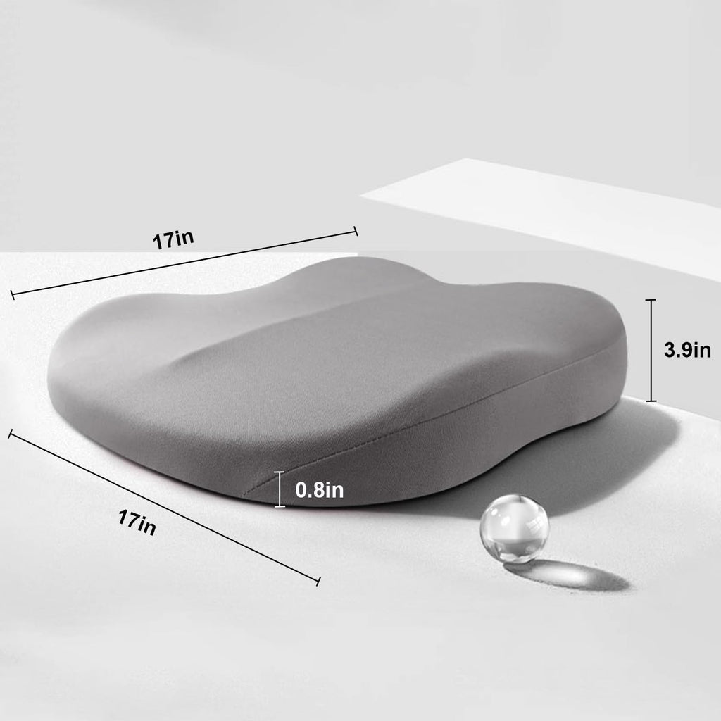 ZitComfort Ergonomic Seat Booster Cushion for Car & Office – Better Seat Height and Posture