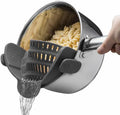 Silicone sieve with clip – Heat-resistant draining container for food