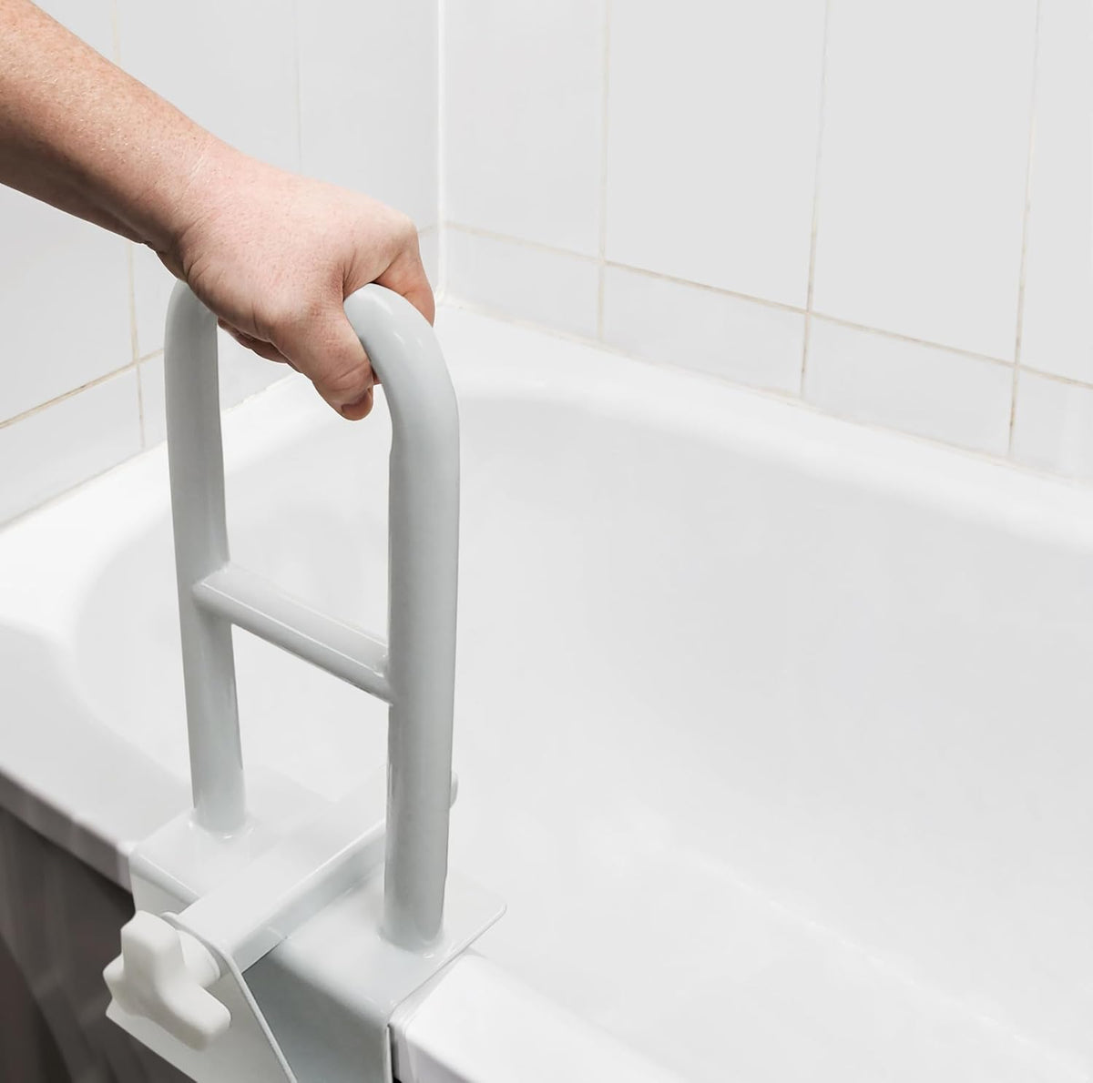 Bathtub grab bar for seniors and disabled persons