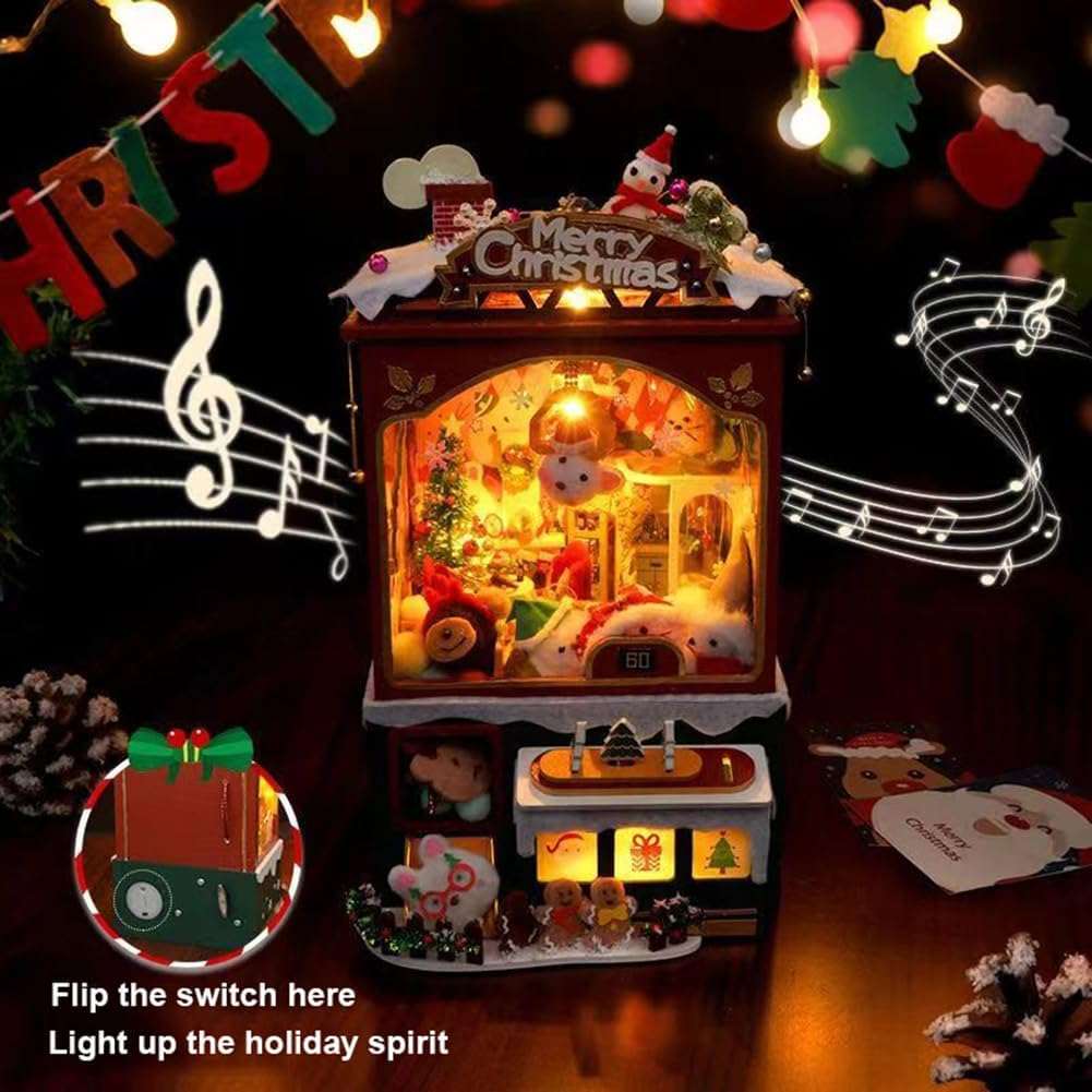 Christmas Crane Game Book Nook Kit