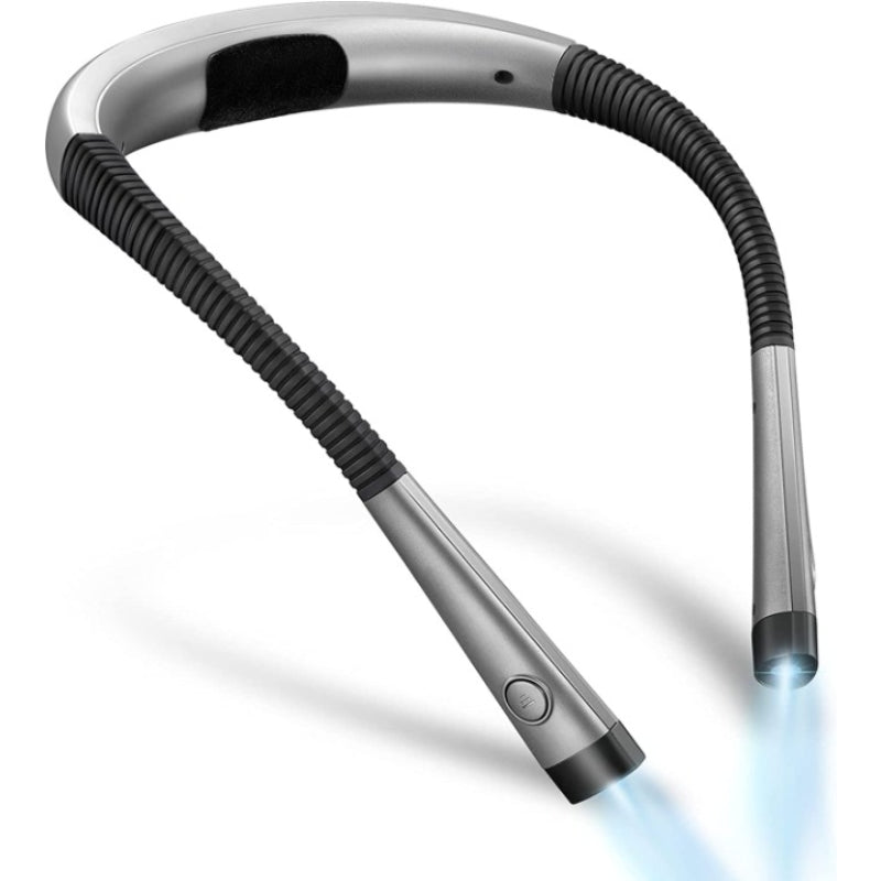 LED Neck Reading Lamp, Book Light for Reading in Bed, 3 Colors, 6 Brightness Levels, Flexible Arm, Rechargeable, Durable, Perfect for Reading, Knitting, Camping, Repairing