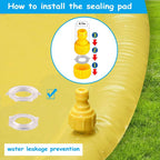 Shark Splash Sprinkler Mat for Kids – Inflatable Water Mat