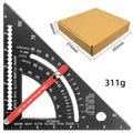 Pro-Adjustable 7" Speed Rafter Square - Multi-Functional Woodworking Layout Tool with Precision Positioner