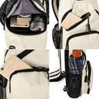 Ladies Crossbody Bag - Canvas Outdoor Shoulder Bag with Multiple Carry Options