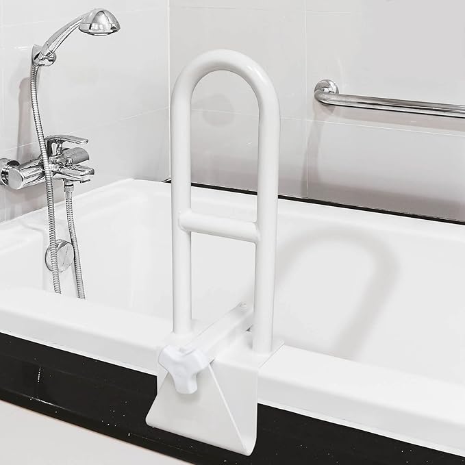 Bathtub grab bar for seniors and disabled persons