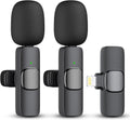 2-Pack wireless microphone for iPhone iPad