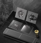 AquaShield Square Stainless Steel Floor Drain