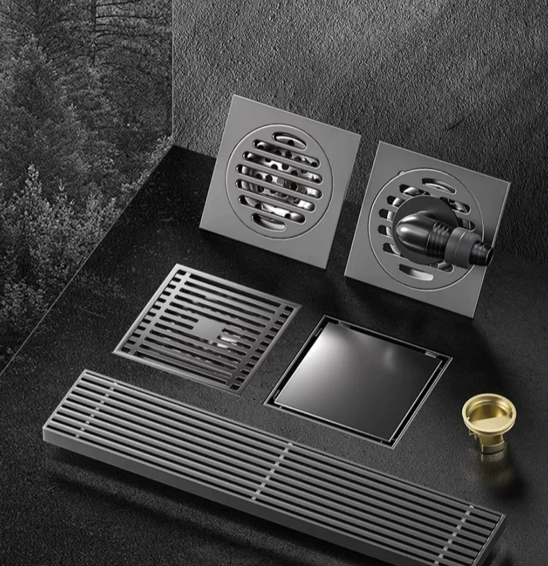 AquaShield Square Stainless Steel Floor Drain