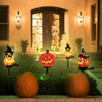 Halloween Solar Lights – Decorative LED Garden Lights with Pumpkin and Witch Designs