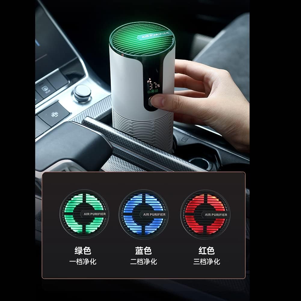 Portable Cleaner Purifier – USB Rechargeable Air Freshener with Activated Carbon & Aromatherapy