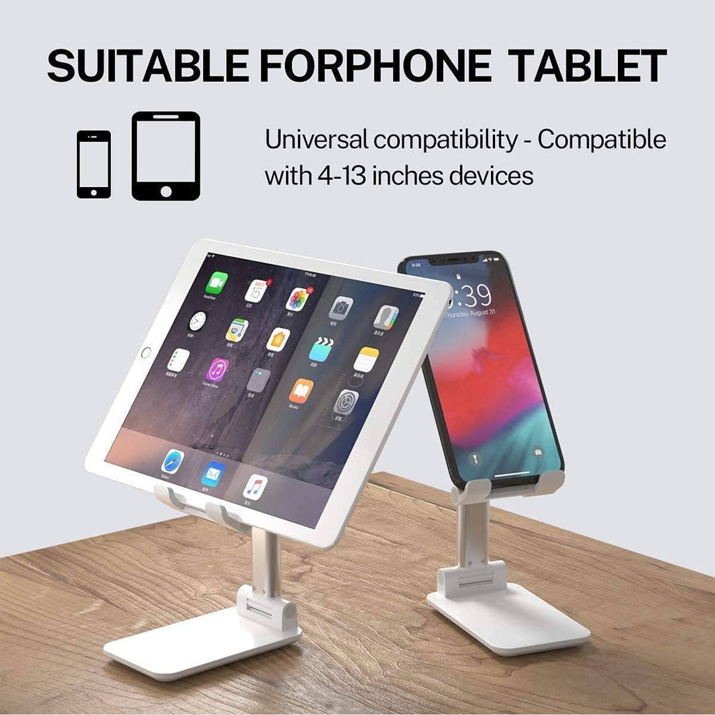 Folding Phone and Tablet Stand with Adjustable Height and Angle