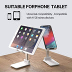 Folding Phone and Tablet Stand with Adjustable Height and Angle