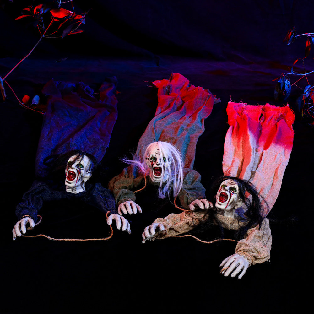 Halloween Hanging Decoration – Creepy Ghost with Blood Stains