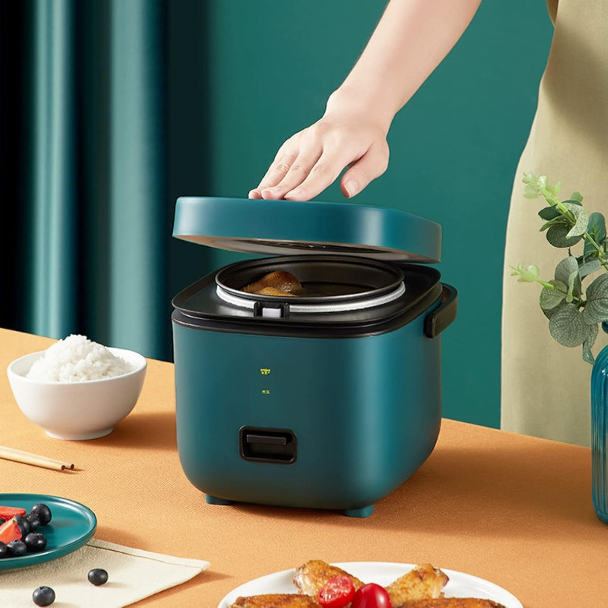 MiniChef 1.2L Rice Cooker – Compact Multicooker with Steaming Function and One-Button Control
