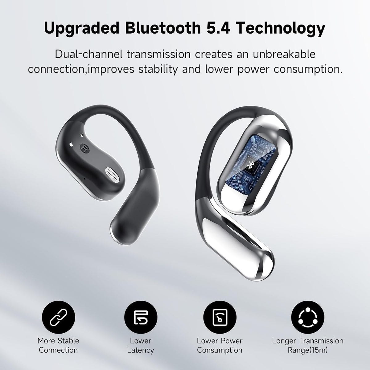 Real-Time 3-in-1 AI Translator Earbuds with Bluetooth 5.3 and Noise Cancelling Mic