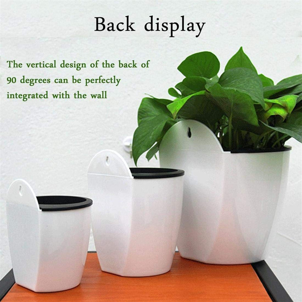 Self-watering hanging plant pot – Modern flower pot for wall mounting