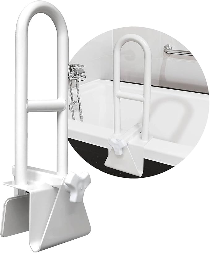 Bathtub grab bar for seniors and disabled persons
